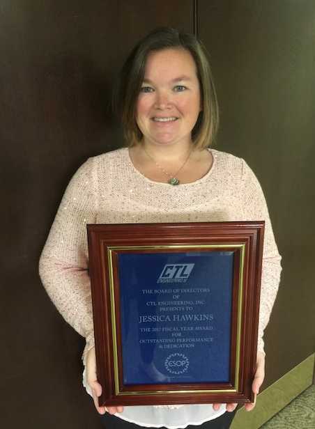 Jessica Hawkins CTL Employee of the Year